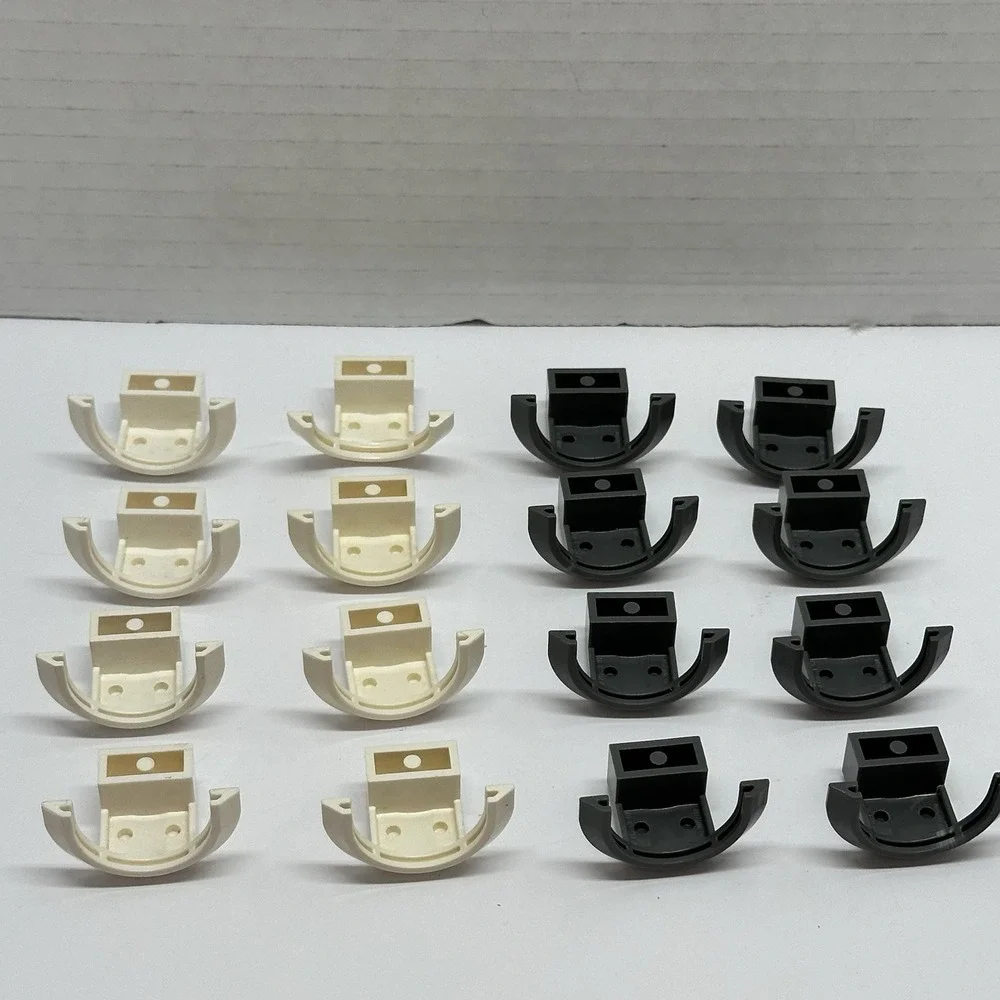 LEGO Parts Car Mudguard 4 x 2 1/2 x 2 Part number 50745 Lot Of 16 White & Gray